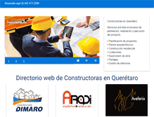 Tablet Screenshot of constructorasenqueretaro.com